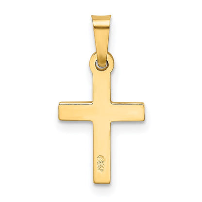 14k Yellow Gold Cross Pendant for Women
