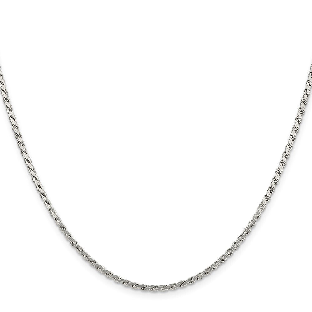 Sterling Silver 2.25mm Flat Rope Chain
