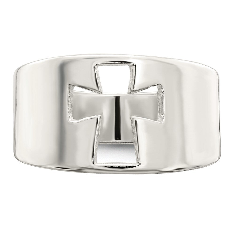 Sterling Silver Cross Cutout Ring Size 6