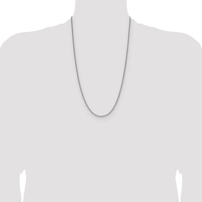 Sterling Silver 2.0mm 8 Sided Diamond-cut Double Spiga Chain