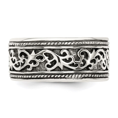 Sterling Silver Antiqued Band Size 11