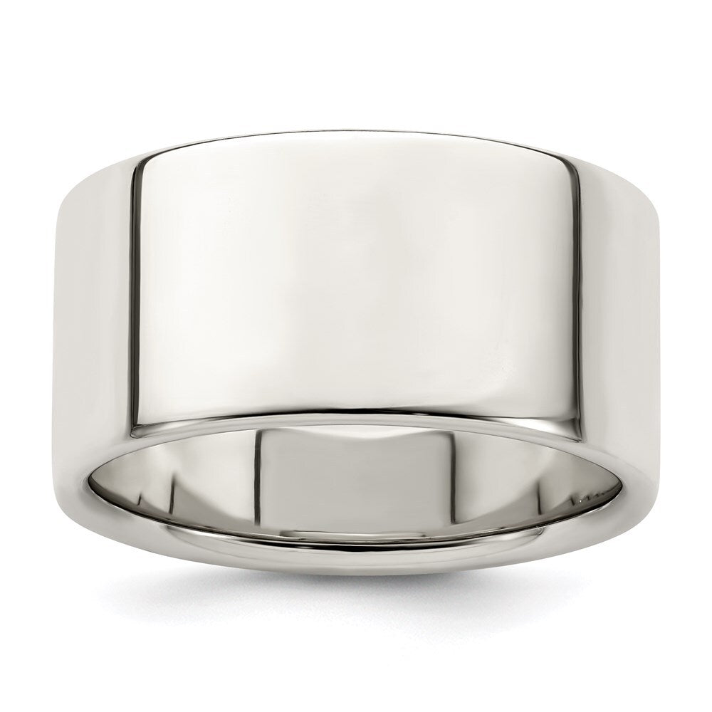 Sterling Silver 10mm Lightweight Flat Size 5 Band Ring