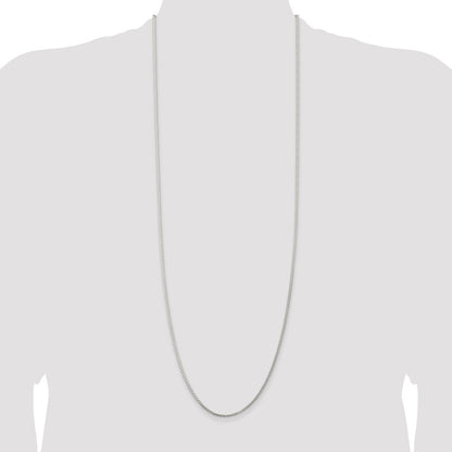 Sterling Silver 1.75mm Round Spiga Chain