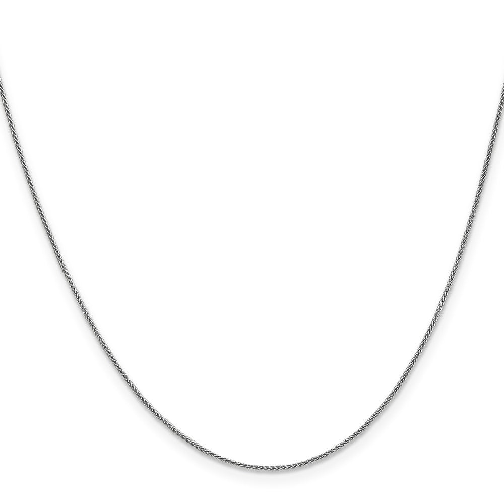 14K White Gold 14 inch .85mm Spiga with Lobster Clasp Chain Necklace