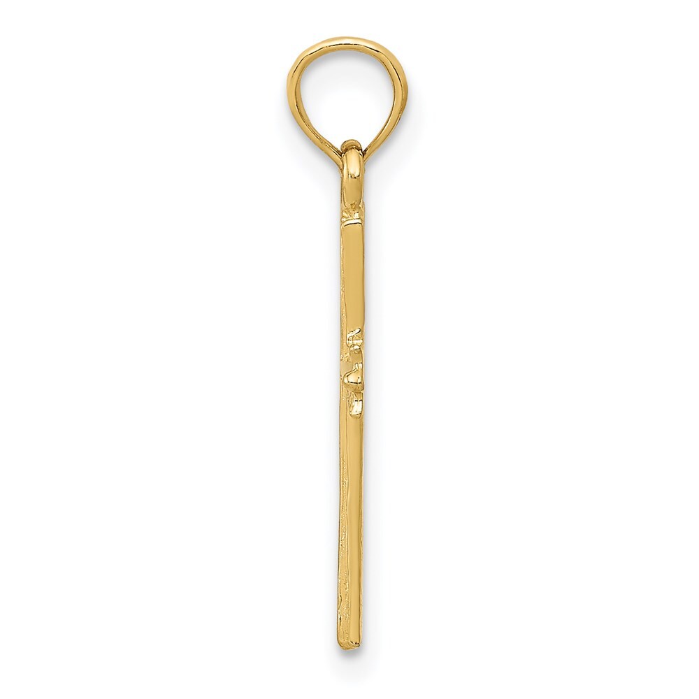 14k Yellow Gold Cross Pendant for Women