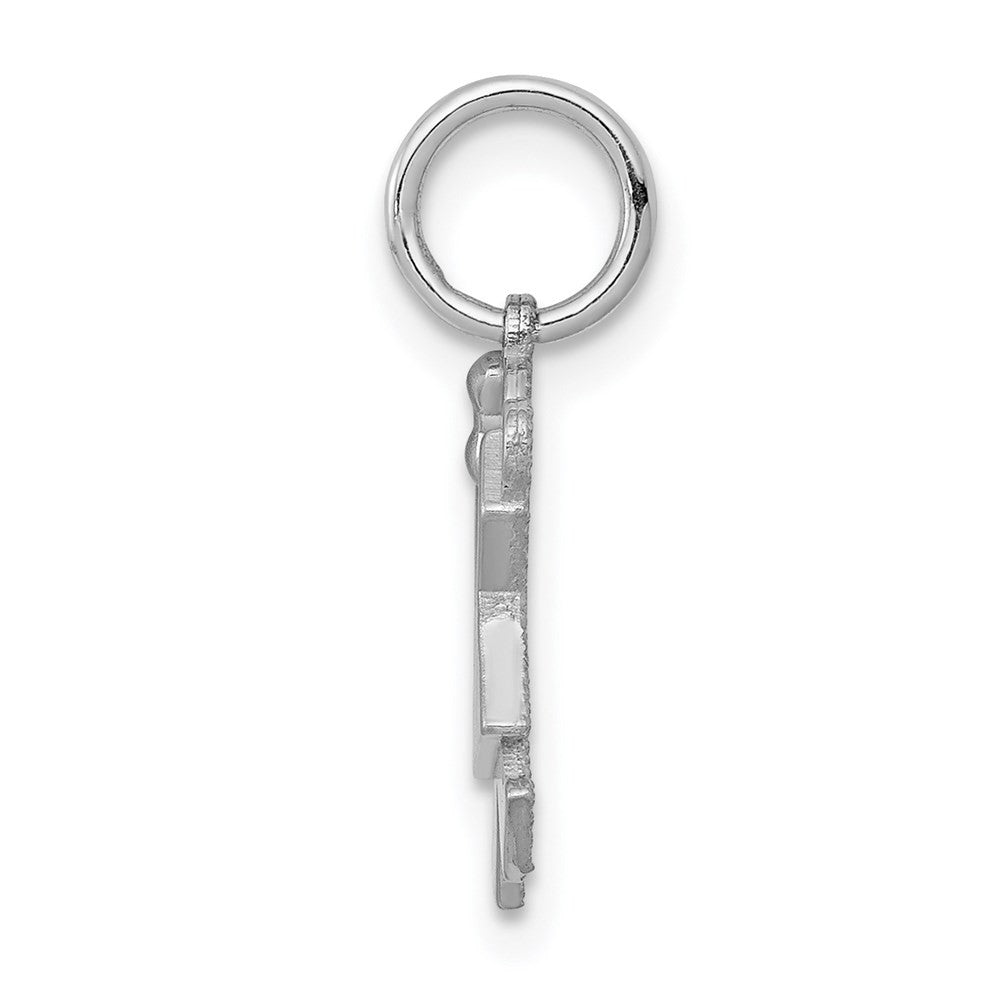 14k White Mini Girl Joy Charm Pendant