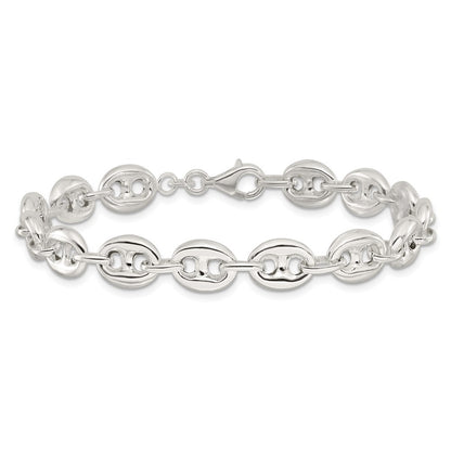 Sterling Silver Polished Fancy Link Bracelet