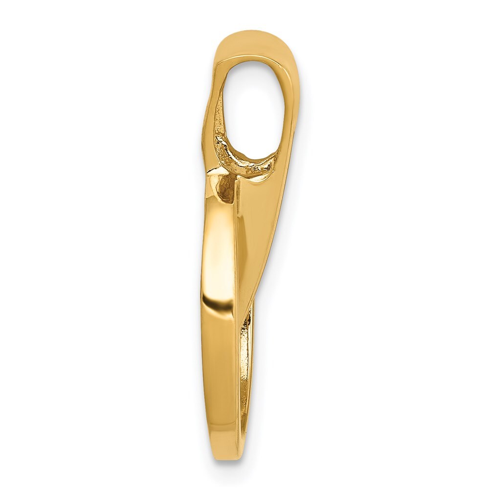 14k Yellow Gold Fits up to 2mm on Fancy/Regular/Reversible Omega Slide Pendant
