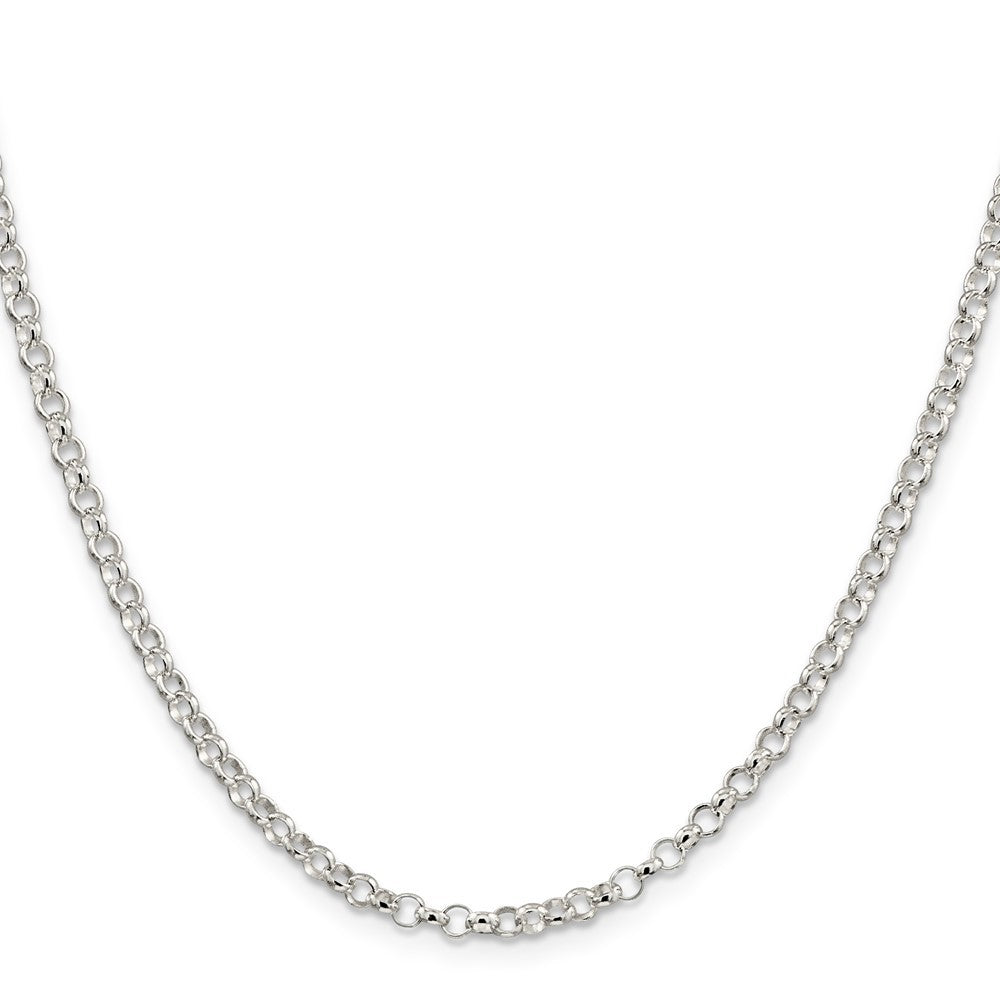 Sterling Silver 3.5mm Rolo Chain Necklace
