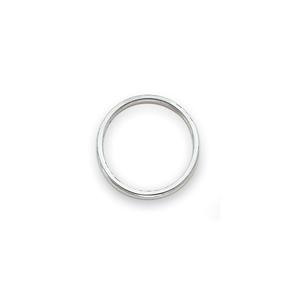 14k White Gold Polished 2mm Stackable Band Size 5