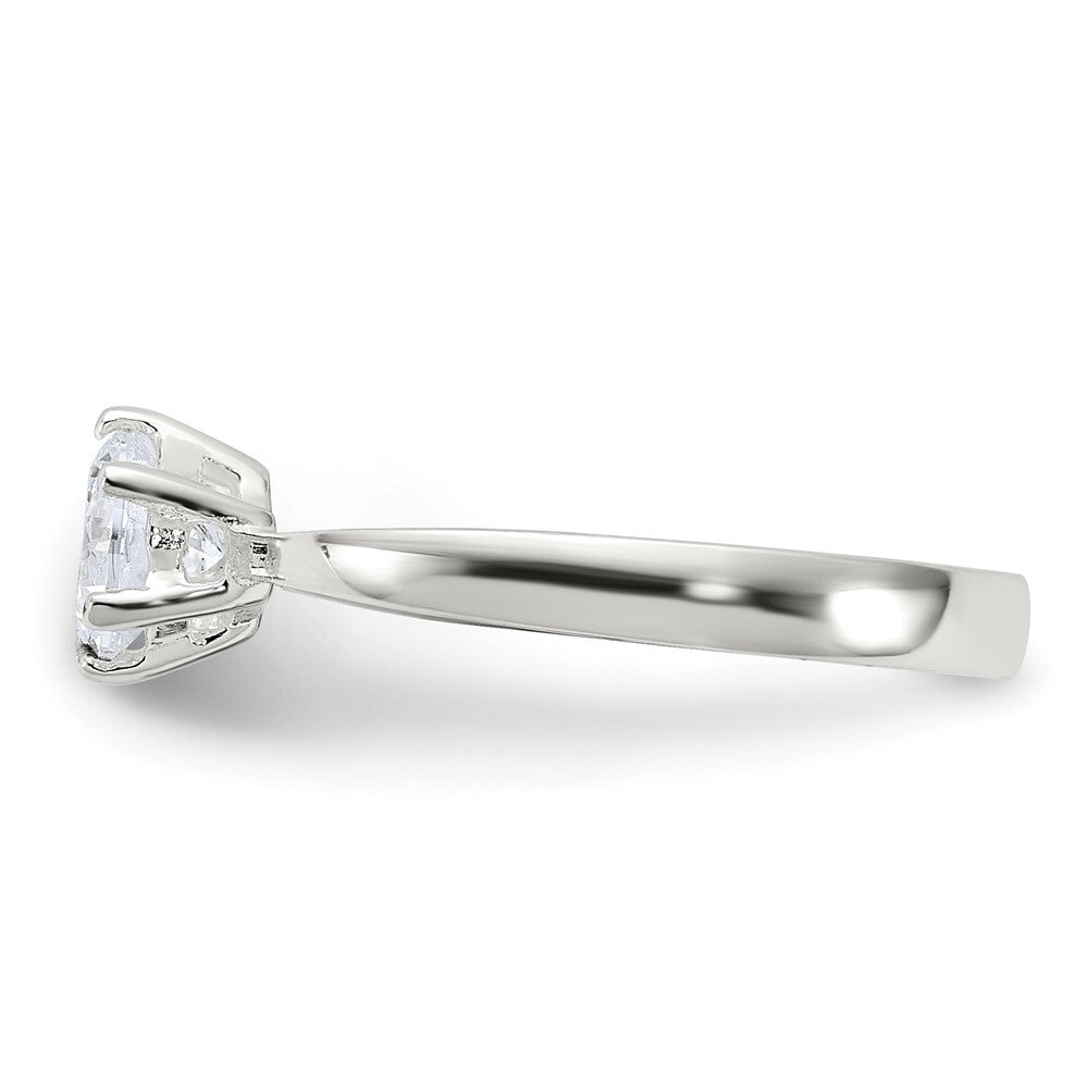Sterling Silver Cubic Zirconia Ring Size 7