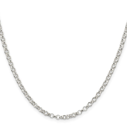 Sterling Silver 3.5mm Rolo Chain Necklace
