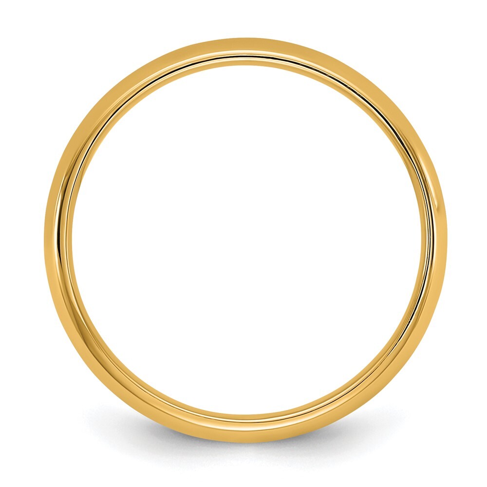 14K Yellow Gold 3.5mm LTW Comfort Fit Band Size 9