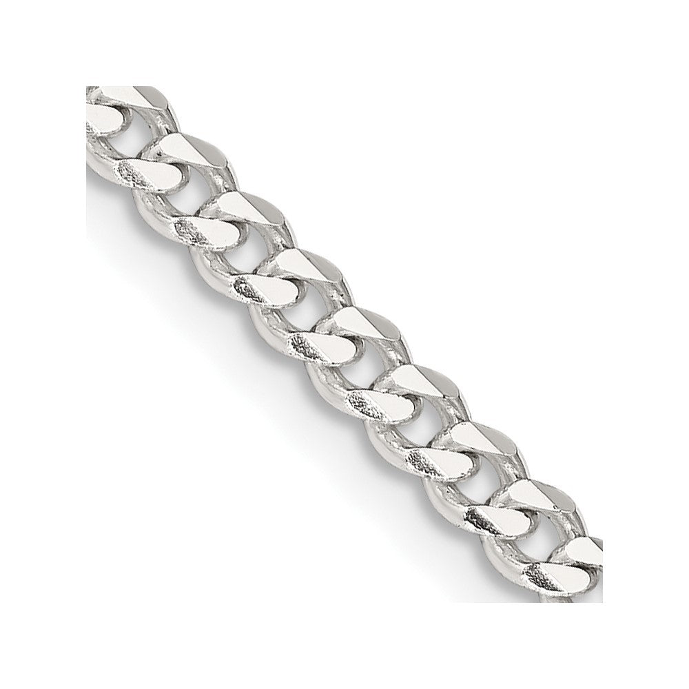 Sterling Silver 3.5mm Curb Chain Necklace