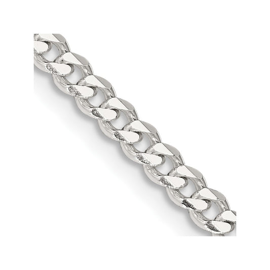 Sterling Silver 3.5mm Curb Chain Necklace