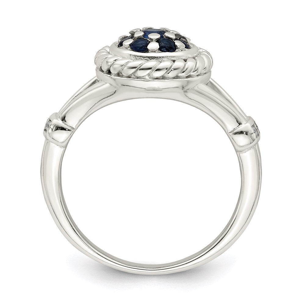 Sterling Silver Cubic Zirconia Ring Size 6