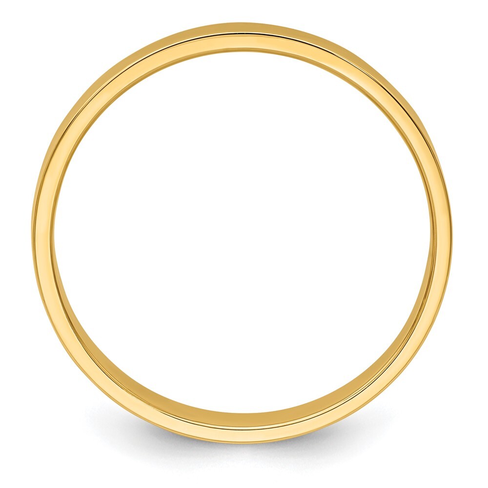 14K Yellow Gold Yellow Gold 3mm Lightweight Flat Wedding Band Size 10