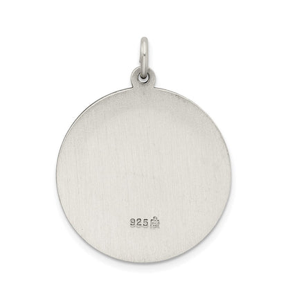 Sterling Silver Antiqued Sacred Heart of Jesus Medal