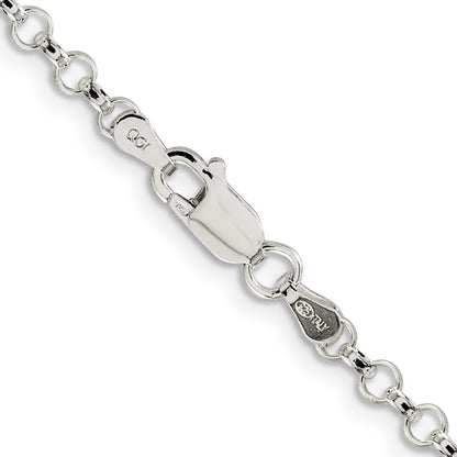 Sterling Silver 3.5mm Rolo Chain Necklace
