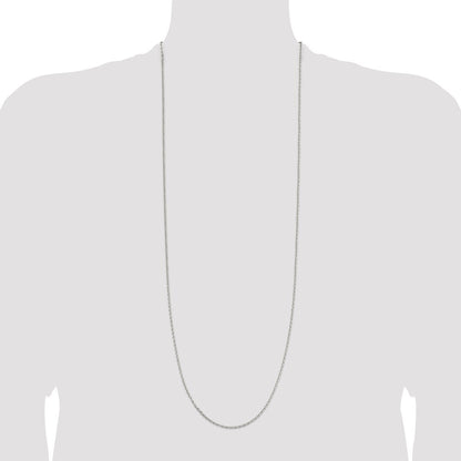 Sterling Silver 2mm Beveled Oval Cable Chain Holiday Gift for Women