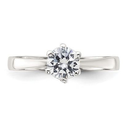 Sterling Silver Cubic Zirconia Ring Size 7
