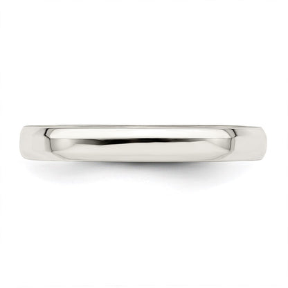 Sterling Silver 3mm Beveled Edge Size 9 Band Ring
