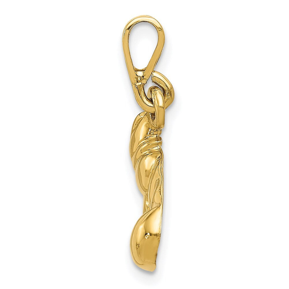 14k Yellow Gold Boxing Glove Pendant for Women