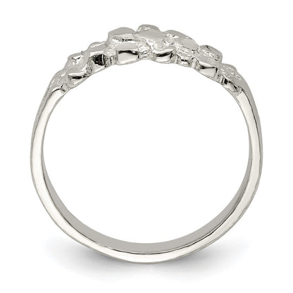 Sterling Silver Nugget Ring Size 7