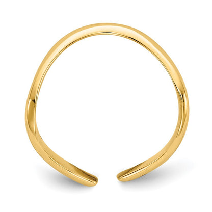 14k Yellow Gold Polished Toe Ring