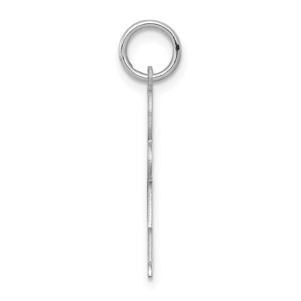 14k White Gold Kid Charm Pendant for Women