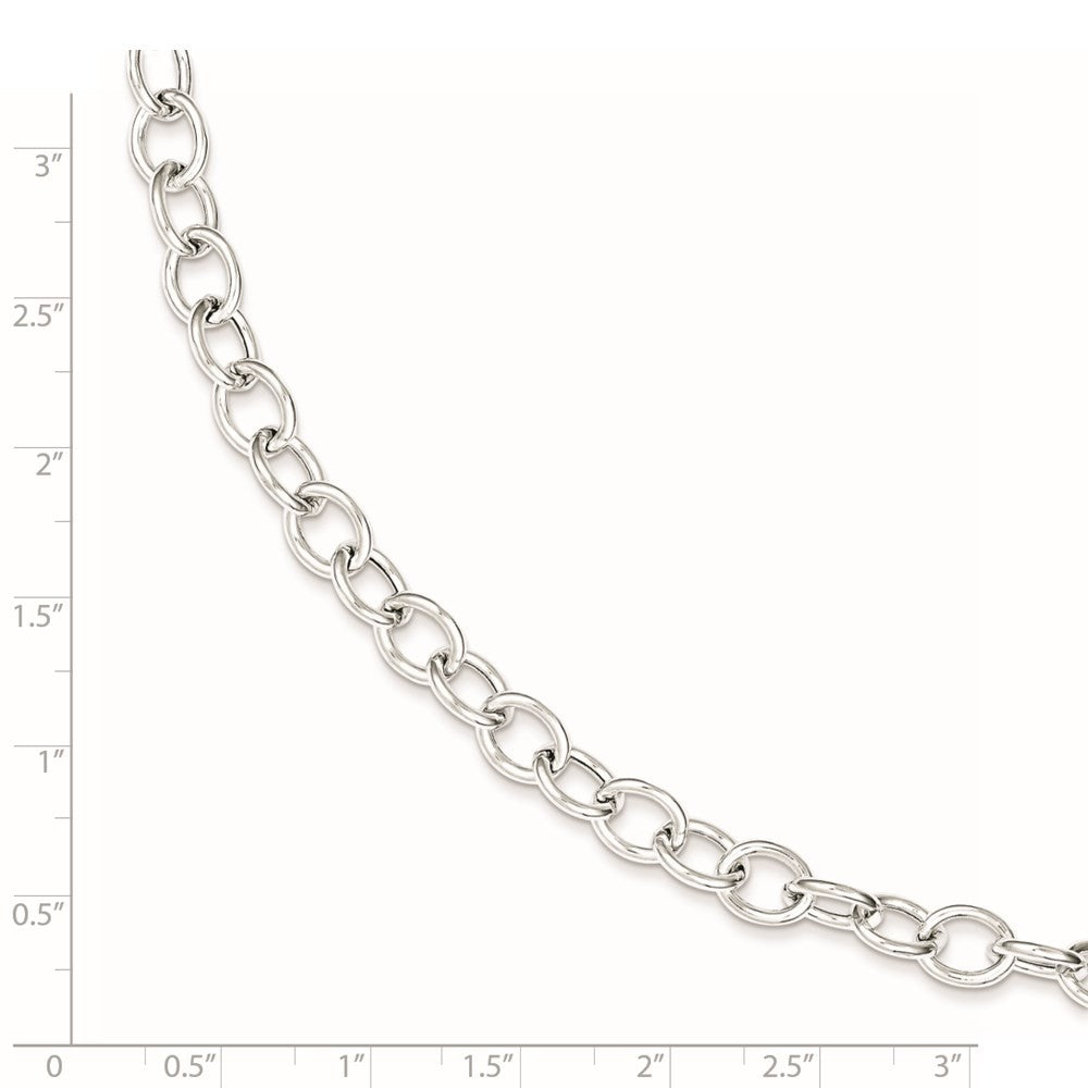 Sterling Silver Cable 6.75mm Necklace