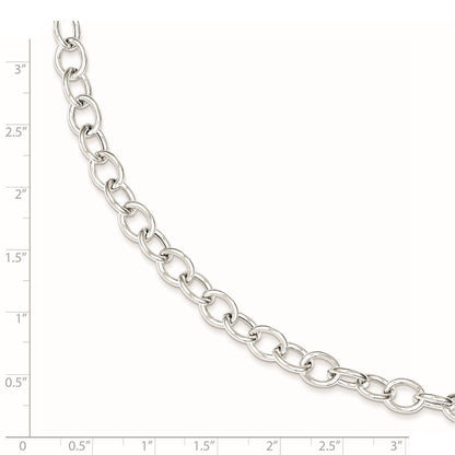 Sterling Silver Cable 6.75mm Necklace