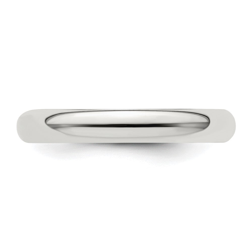 Sterling Silver 3mm Half Round Size 12 Band Ring