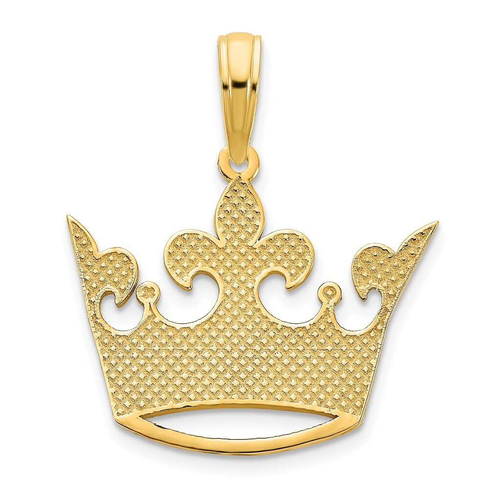 14k Yellow Gold 15 Crown Pendant for Women