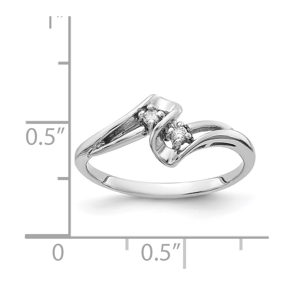 14k White Gold AA Diamond ring