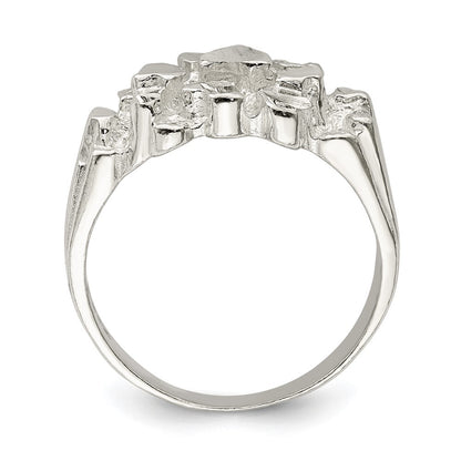 Sterling Silver Men's Nugget Ring Size 11