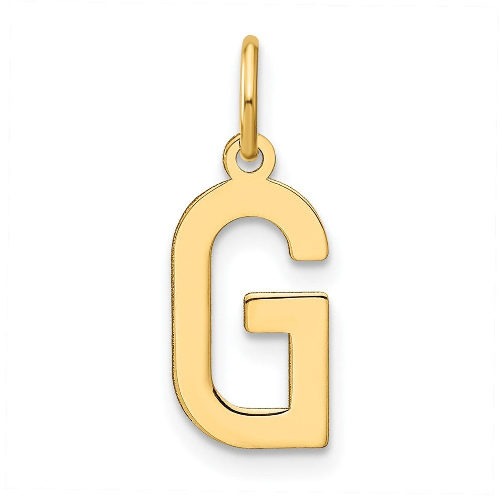 14k Yellow Gold Letter G Initial Pendant