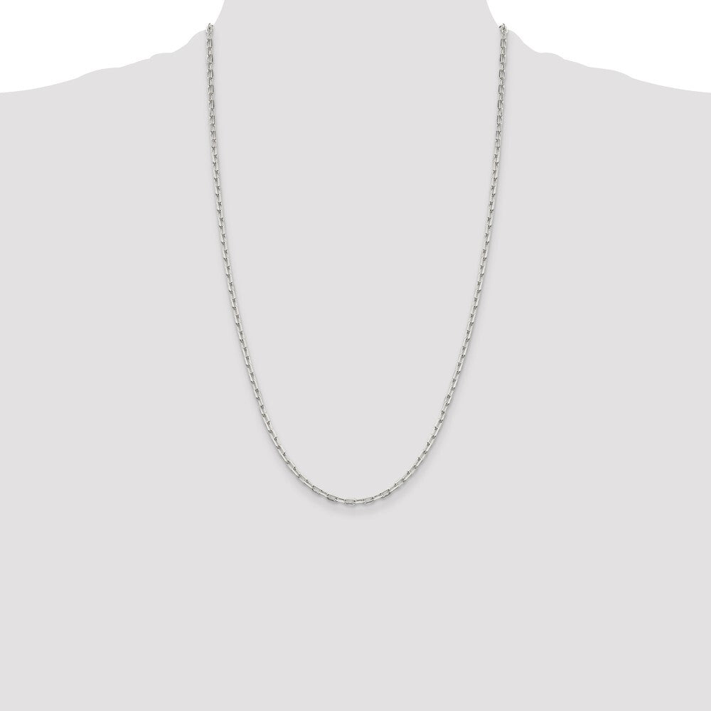 Sterling Silver 2.75mm Elongated Open Link Chain