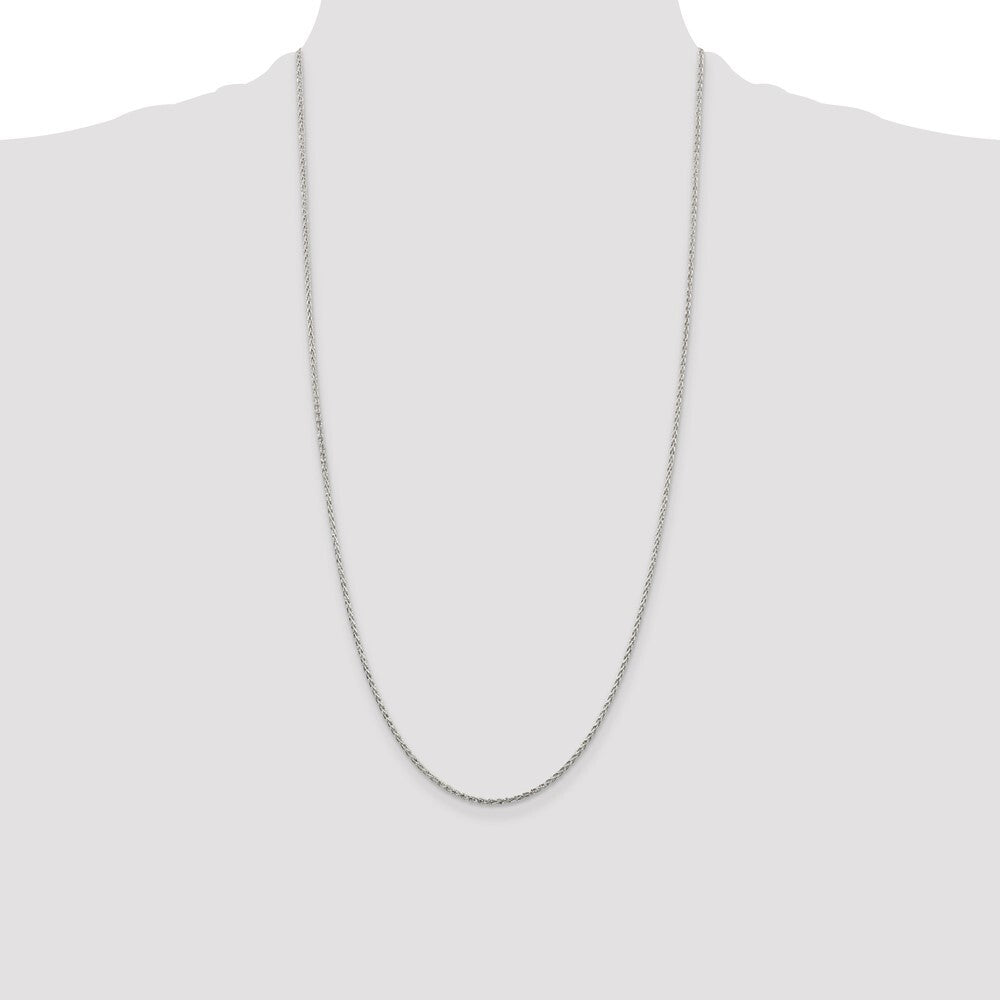 Sterling Silver 1.5mm Diamond-cut Spiga Chain
