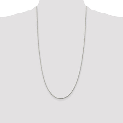 Sterling Silver 1.5mm Diamond-cut Spiga Chain