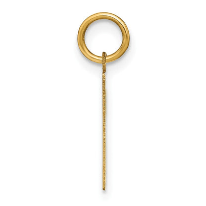 14k Yellow Gold Letter R Initial Pendant for Women