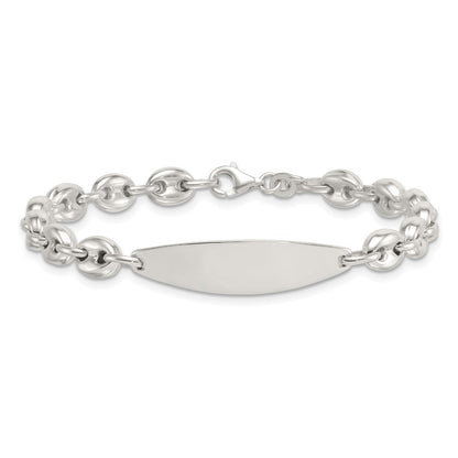 Sterling Silver Polished 6.25mm Mariner/Anchor Link 7.25 Inch ID Bracelet