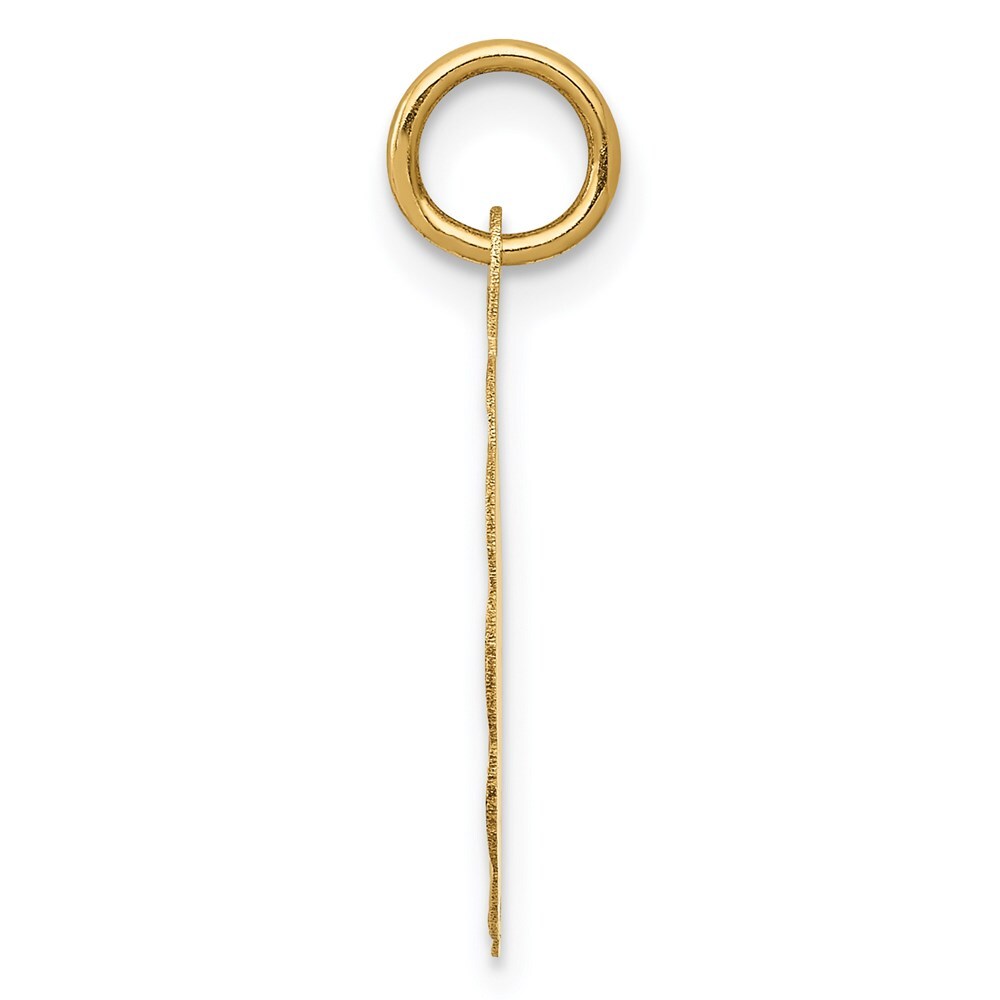 14k Yellow Gold Happy 10th ANNIVERSARY Charm Pendant for Women