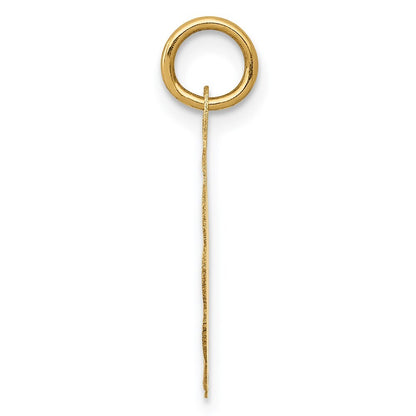 14k Yellow Gold Happy 10th ANNIVERSARY Charm Pendant for Women