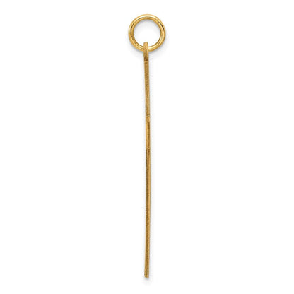 14k Yellow Gold Laser Designed Cross Pendant