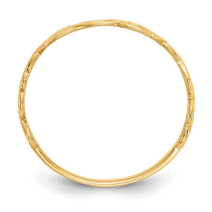 14k Yellow Gold Polished Mom Ring
