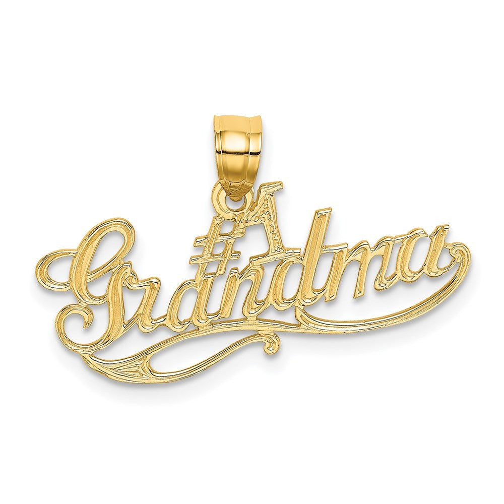 14k Yellow Gold #1 GRANDMA Charm