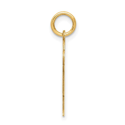 14k Yellow Gold Kid Charm Pendant for Women