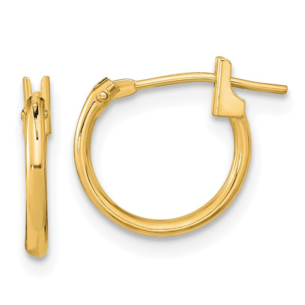 14k Yellow Gold Hoop Earrings