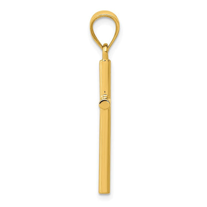 14k Yellow Gold Cross Pendant for Women